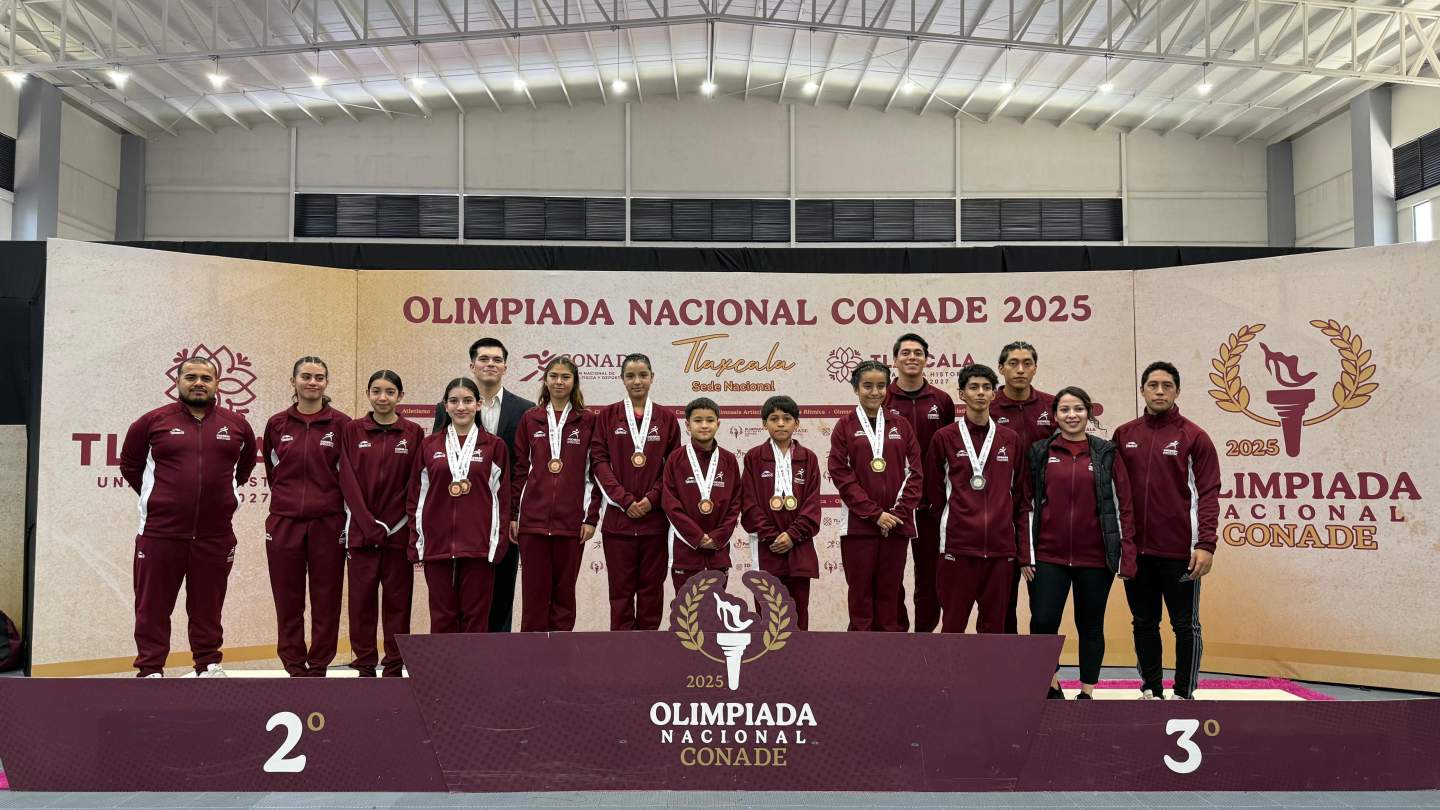SONORA LOGRA 5 MEDALLAS EN LA OLIMPIADA NACIONAL DE TRAMPOLÍN 